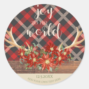 Festive Unicorn Face Peace Hope and Love Ronde Sticker