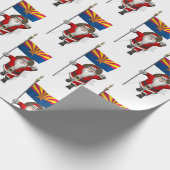 Festive Vader Kerstmis Bezoek Arizona Cadeaupapier (Hoek)