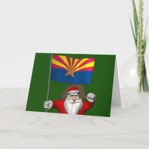 Festive Vader Kerstmis Bezoek Arizona Feestdagen Kaart