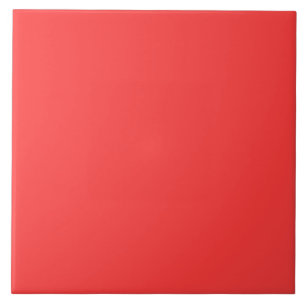 Festive Vibrant Coral Background Color Tegeltje