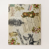 Festive  Victoriaans kerstkerstkerstkerstman Legpuzzel (Verticaal)