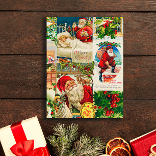 Festive  Victoriaans kerstkerstkerstkerstspeelgoed Briefkaart