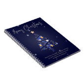 Festive violet Carnet de Noël (Côté Droit)