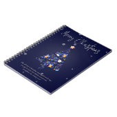Festive violet Carnet de Noël (Côté gauche)