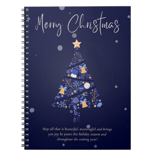 Festive violet Carnet de Noël (Devant)