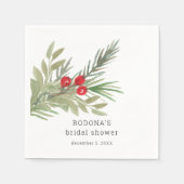 Festive-Vrijgezellenfeest met kerstgrint Servet (Voorkant)