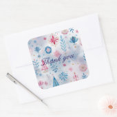 Festive Watercolor Christmas Pattern Sticker (Enveloppe)