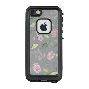 Festive Waterverf Flowers 2 LifeProof FRÄ’ iPhone SE/5/5s Hoesje