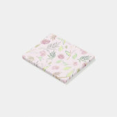 Festive Waterverf Flowers 3 Post-it® Notes (Schuin)