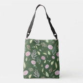 Festive Waterverf Flowers 8 Crossbody Tas (Achterkant)