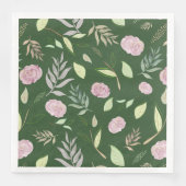 Festive Waterverf Flowers 8 Servet (Voorkant)