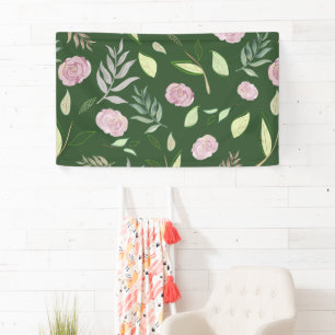 Festive Waterverf Flowers 8 Spandoek