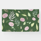 Festive Waterverf Flowers 8 Spandoek (Horizontaal)