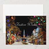 Festive wenst het Citaat van de Tekst met Witte Te Feestdagenkaart (Voorkant / Achterkant)