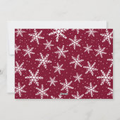 Festive Wine Script 5 Foto Collage Feestdagenkaart (Achterkant)