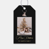 Festive Winter Deer Cadeaulabel (Voorkant)