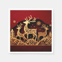 Festive Winter Reindeer – Ornate Forest