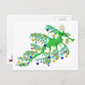 Festive Zee Dragon Briefkaart (Voorkant / Achterkant)