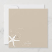 Festively Chic Beach Wedding Invitation (Dos)