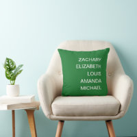 Festivité de l'amitié Coussin vert