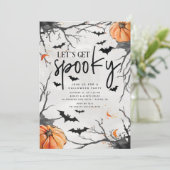Festivités conviviales Invitation de fête d'Hallow (Debout devant)