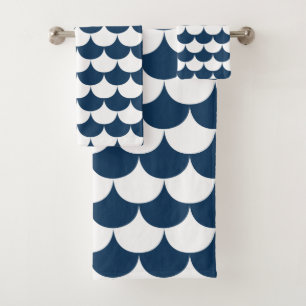 Feston de blanc et de bleu marine