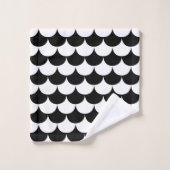 Feston noir et blanc (Gant de toilette)