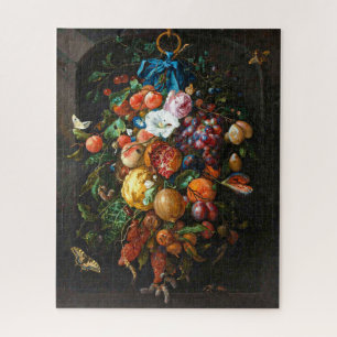 Festoon van fruit en bloemen Jan Davidsz de Heem Legpuzzel