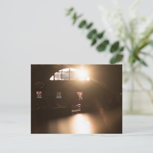 FESTZELT FURCH HAAGER HERBSTFEST BEI ABENDSONNE BRIEFKAART (Staand voorkant)