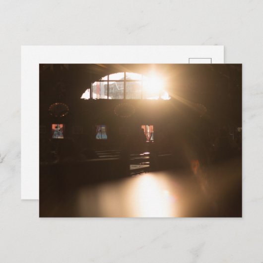 FESTZELT FURCH HAAGER HERBSTFEST BEI ABENDSONNE BRIEFKAART (Voorkant / Achterkant)