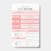 Fetal Monitoring Nurse Reference Badge (Achterkant)