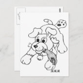 Fetch Boy Briefkaart (Voorkant / Achterkant)