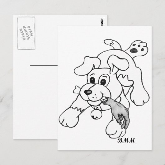 Fetch Boy Briefkaart (Voorkant / Achterkant)