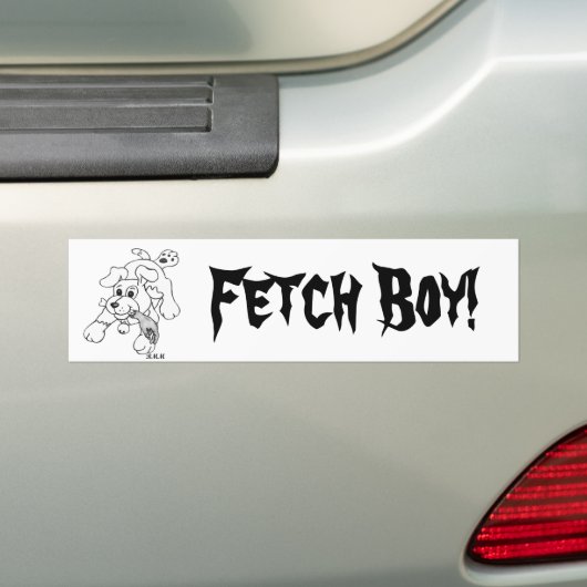 Fetch Boy Bumpersticker (Op auto)