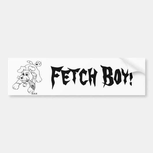Fetch Boy Bumpersticker (Voorkant)