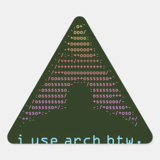 Fetch Dark - Kleur Driehoek Sticker