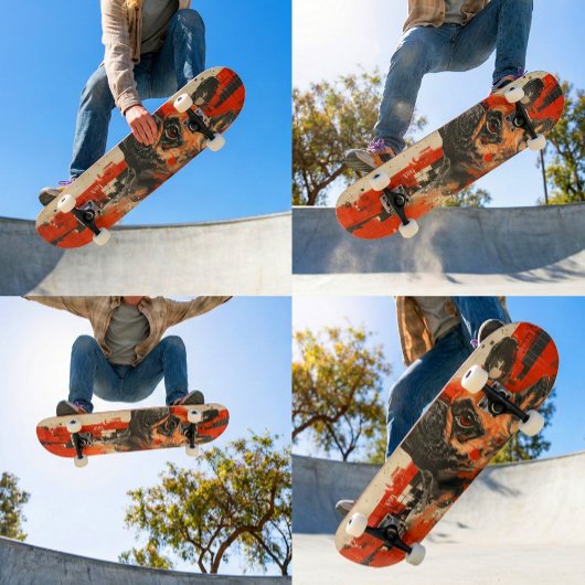 "Fetch" Franse Bulldog 7 3/4" Skateboard Deck