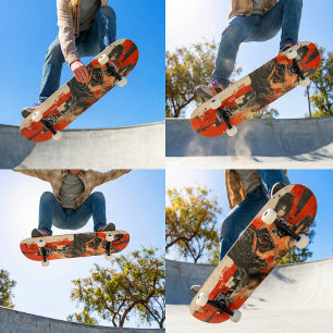 "Fetch" French Bulldog 7 3/4" Skateboard Deck