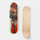 "Fetch" French Bulldog 7 3/4" Skateboard Deck (Recto)