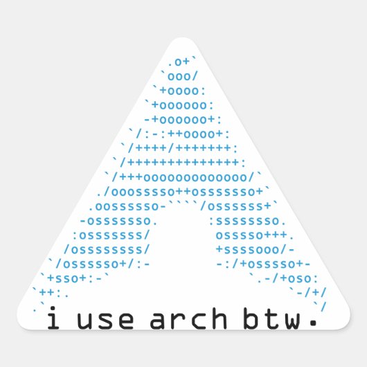 Fetch - licht driehoek sticker (Voorkant)