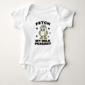 Fetch My Milk Peasant- Baby Grow Romper (Voorkant)