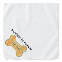 Fetchin" à Flannel - Custom Fall Chig Bandana