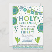 Fête 30e anniversaire Invitation Saint Guacamole 3 (Devant)