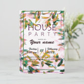 FÊTE À LA MAISON - carte d'invitation (Debout devant)