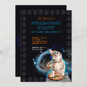 Fête à la pur ! Invitation Dj Cat (Devant / Derrière)