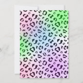 Fête Animaux Fille Invitation Anniversaire (Dos)