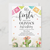 Fête Anniversaire blanc Invitation (Devant)