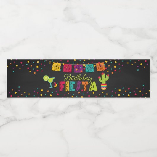 Fête Anniversaire Étiquette bouteille d'eau (Étiquettes simples)