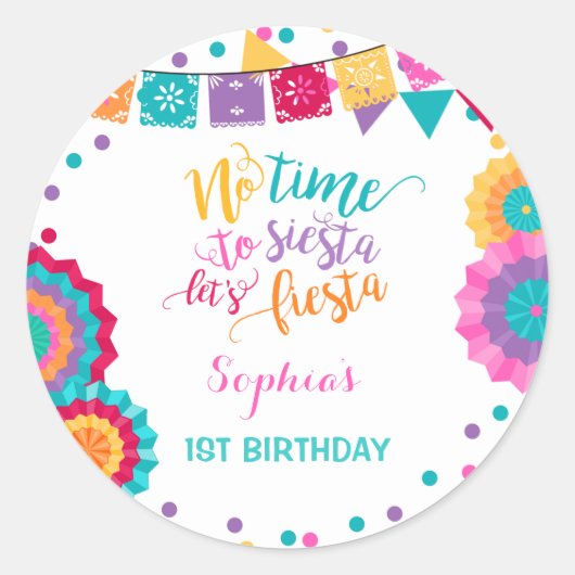 Fête Anniversaire Favoriser Sticker étiquette Scea (Devant)