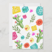 Fête Anniversaire Invitation soirée mexicaine (Dos)